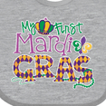 thumbnail image 4 of Inktastic My First Mardi Gras Boys or Girls Baby Bib, 4 of 4