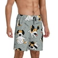 thumbnail image 2 of Wukai Funny Beagle Active Dog Men’s Short Pajama Pants With Pockets Soft Sleep Pj Shorts for Men-Large, 2 of 6