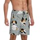 thumbnail image 2 of Balery Funny Beagle Active Dog Pantalones cortos de pijama de punto de algodón para hombre con cinturilla y bolsillos-Large, 2 of 6