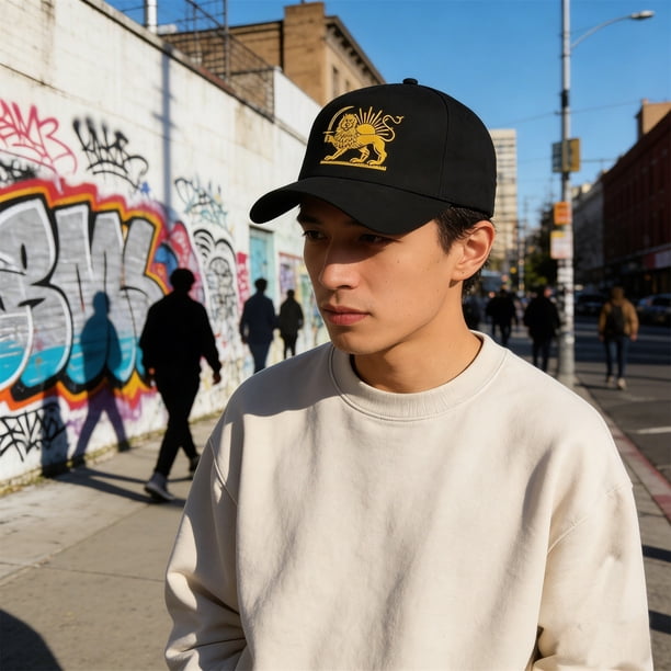 Gorra con la bandera de Irán y correa ajustable para hombre y mujer | Emblema bordado para eventos culturales, deportes y orgullo patriótico