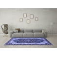 thumbnail image 3 of Ahgly Company Indoor Rectangle Abstract Blue Modern Area Rugs, 7' x 9', 3 of 4