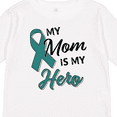 thumbnail image 4 of Inktastic My Mom is my Hero- Ovarian Cancer Awareness Boys or Girls Long Sleeve Toddler T-Shirt, 4 of 5