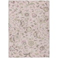 thumbnail image 2 of HomeRoots 597841 10 x 14 ft. Pink, Green & Gray Floral Washable Indoor & Outdoor Rectangle Area Rug, 2 of 5