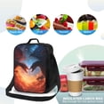 thumbnail image 4 of Zufioo Red And Blue Fire Cloud Dragon Insulated Lunch Bag,600D Polyester Oxford Fabric, Leakproof & Reusable Lunch Tote, Adjustable Shoulder Strap,Food Freshness Keeper with Utensils, 4 of 7