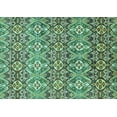 thumbnail image 1 of Ahgly Company Indoor Rectangle Abstract Turquoise Blue Modern Area Rugs, 2' x 4', 1 of 4
