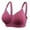Purple, variant on Siilsaa Sports Bras for Women Women's Plus Size Cotton Unlined Underwire Bra-Pinch-Free Straps - Side and Back Smoothing Purple,42
