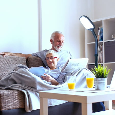 Brightech Litespan Daylight Led Floor Lamp With Adjustable Reading Light Black Canada Brightech Litespan Daylight Led Floor, Brightech Litespan Led Floor Lamp