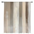 thumbnail image 2 of Brown Grey Semi Sheer Curtains Drapes for Living Room, Bedroom, French Doors Window 54 Inches Long, Abstract Neutral Textured Modern Minimalist Rod Pocket Chiffon Curtain Drapery Voile Drape Panel, 2 of 6