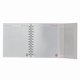 thumbnail image 3 of Libreta de tapa dura laminado liso con espiral metálico en la lateral con solapa protectora, L A B U B U color blanco, 3 of 4