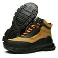 thumbnail image 5 of YOURDIARY Men's Steel Toe Safety Boots Waterproof Slip-Resistant High-Top Safety Shoes for Industrial & Construction Use, 5 of 8