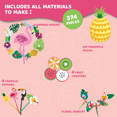 thumbnail image 2 of Hawaiian Tropical Themed Craft Kit | Includes Beautiful Felt Pineapple Sewing Kit | 6 Different Crafts-in-1 | Best Gift for Girls Ages 7 to 10 years (Aloha Summer 6-in-1), 2 of 2