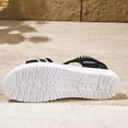 thumbnail image 5 of Women's Breathable Knit Flat Sandals Wide Width Round Toe Summer Casual Sandals Stretch Mesh Soft Bottom Lightweight Walking Shoes Non Slip Outdoor Beach Sandals, 5 of 10
