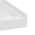 thumbnail image 6 of Marquette 36" x 36" Double-Threshold Shower Pan Base with Center Drain in Glossy White, 6 of 6