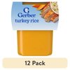 (12 pack) Gerber Stage 2 Baby Food, Turkey Rice Puree Tub, Baby Puree, 2PK 8 oz