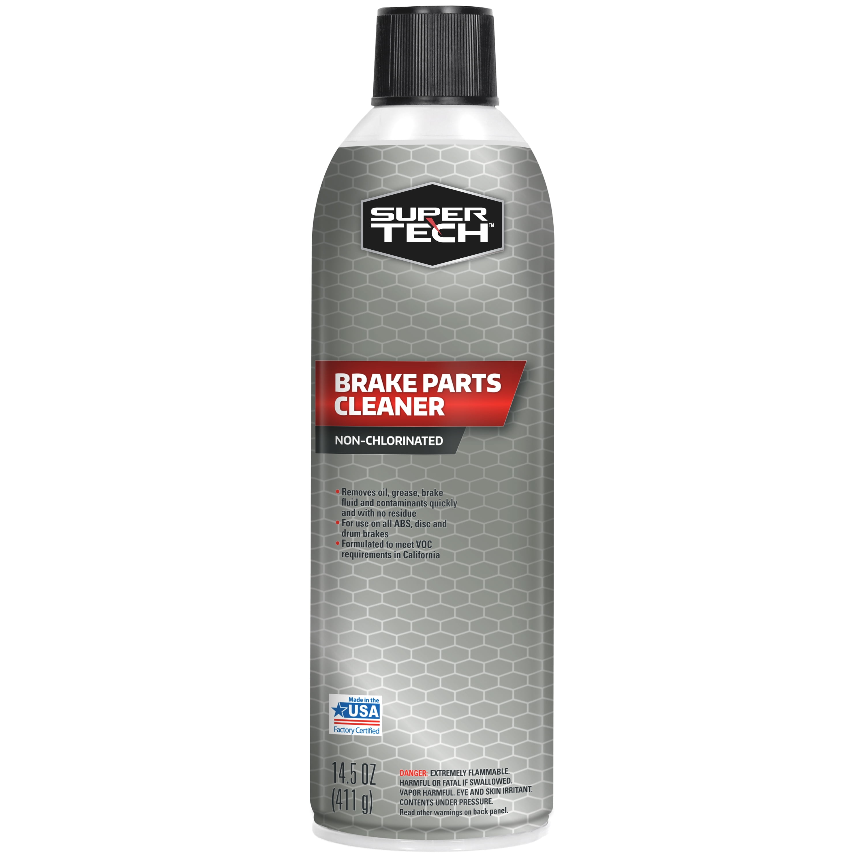 (2 pack) Super Tech Non Chlorinated SP-500930 Car Brake Parts Cleaner Liquids, 14.5 oz 1 Pack