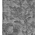 thumbnail image 4 of HomeRoots 664620 5 x 8 ft. Gray & Charcoal Floral Transitional Washable Machine Made Rectangle Area Rug with UV Protection, 4 of 9