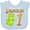 AE-Light Blue, variant on Inktastic Dragon 1st Birthday Turning One Boys or Girls Baby Bib