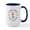 White/Navy Inside, variant on CafePress - PITBULL MOM - 15 oz Ceramic Large White Novelty Mug
