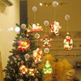 thumbnail image 3 of Luces de ventana de Navidad Decoraciones Led Luces de ventosa Guirnalda de Navidad alimentada por batería para el dormitorio del árbol de Navidad, 3 of 8