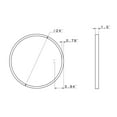 thumbnail image 4 of Meomi Lighting 24" Round LED Bathroom Mirror, Wall Mounted Vanity Mirror Light, ETL Listed, 4 of 4
