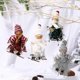 thumbnail image 1 of Decoraciones colgantes para árbol de Navidad LzGUNGY muñeca de esquí con vestido de flecos 4 Uds, 1 of 5