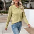 thumbnail image 3 of FAIWAD Cardigan Sweaters for Women Collared Button Down Open Front Knit Cardigans Dressy Casual sweater blazer, 3 of 9