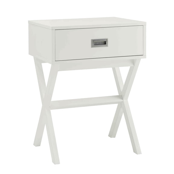 Pemberly Row End Table in White