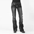 thumbnail image 2 of ABATAB Flare Jeans for Women Fashion Bootcut Jeans Classic High Waisted Stretchy Trendy Denim Pants with Pockets, 2 of 7