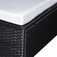 thumbnail image 3 of vidaXL 6 Piece Patio Lounge Set with Cushions Poly Rattan Black, 3 of 4