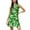 Green, variant on Women's Summer Casual Dress Floral Print Beach Elegant Flowy Midi Sleeveless Crew Neck Fashion Dress Womens Casual Trendy Midi Dresses