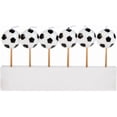 thumbnail image 3 of Soccer Ball Birthday Candles, 6ct, 3 of 5