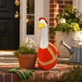 thumbnail image 5 of AZXY Porch Goose Outfit, 23" Porch Goose Clothes for Lawn Yard & Patio Decoration, Goose Clothing for Cement Plastic Lawn Goose Statue,Goose Clothes for Garden Porch Goose Figurine,Outdoor Home Decor, 5 of 8