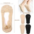 thumbnail image 3 of Women Sock Skin Friendly Invisible Stockings Sock for Quick Good Elasticity No Show Non-Slip Stocking Lightweight Soft Handheld Boat Socks, 3 of 8