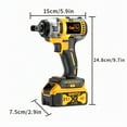 thumbnail image 4 of 21V Cordless Impact Wrench - Rechargeable with Fast Charger, Portable for Car/Home Repairs, Ideal Holiday Gift for DIYers & Mechanics, 4 of 11