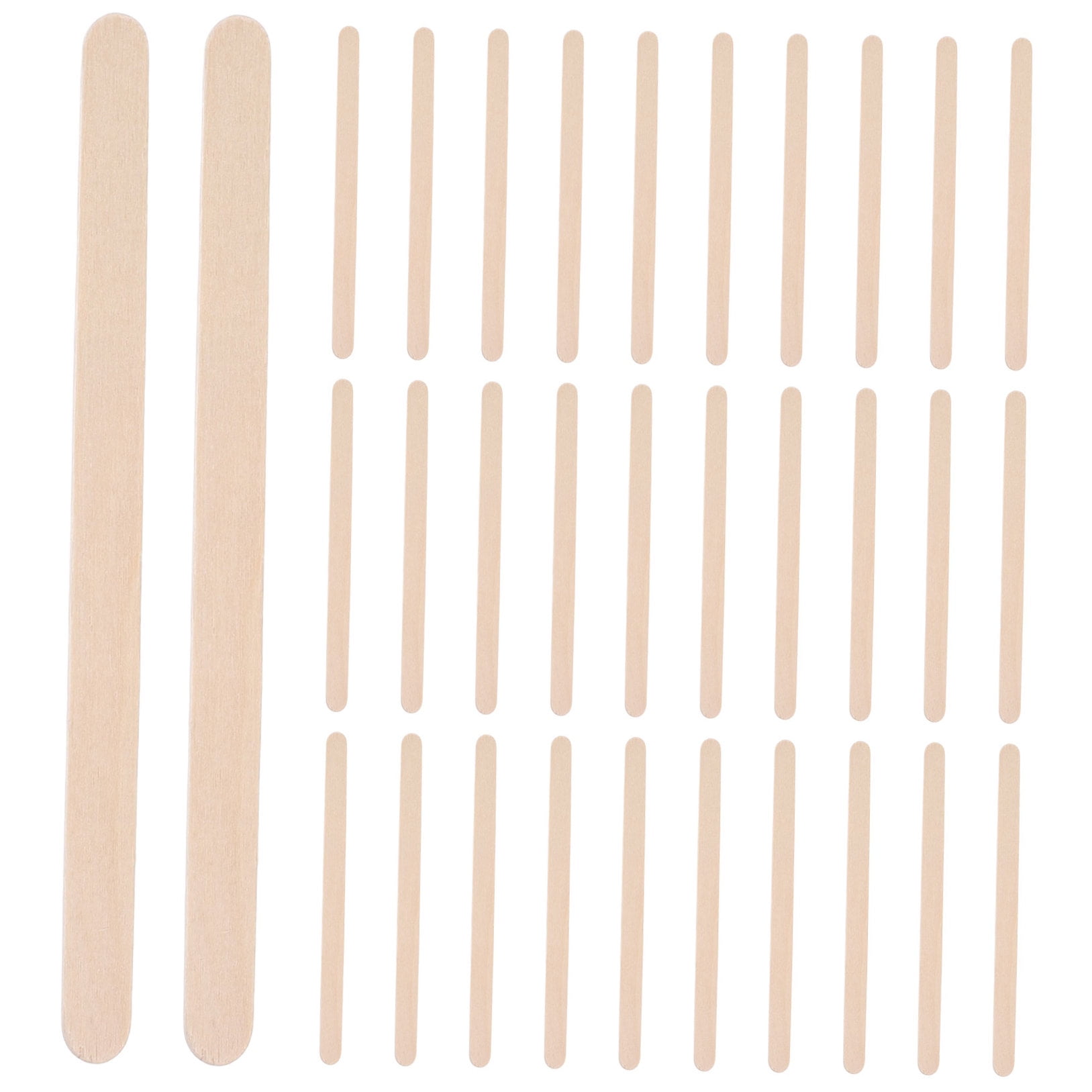 Worgeous 250pcs Wood Craft Sticks Popsicle Sticks for Diy Crafts Waxing Blank Wood Craft Sticks