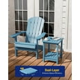 thumbnail image 4 of WINSOON Small Outside Adirondack Square Side Table,Double Layer Set Of 2 - Blue, 4 of 7