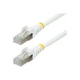 thumbnail image 1 of StarTech.com 10 Gigabit Snagless RJ45 100W PoE CAT6a Ethernet LSZH RJ-45 S/FTP Câble de 14 Pieds, Blanc, Cordon de Raccordement, CAT 6A 10GbE 27AWG Câble de Raccordement Sans Fil avec Soulagement de la Déformation, Test Fluke/ETL - Faible Niveau de Fumée, Zéro Halogène, Catégorie 6A (NLWH-14F-CAT6A-PATCH) - Câble de Raccordement - (M), 1 of 5