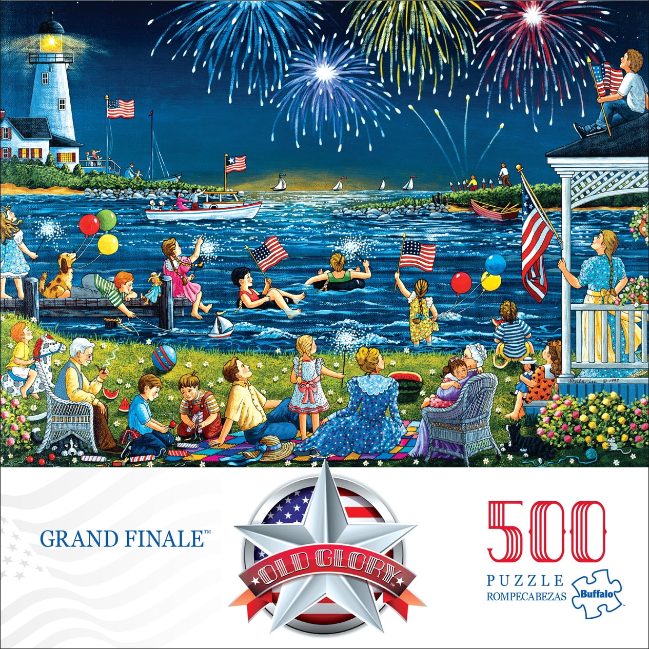 Old Glory Grand Finale 500 Piece Jigsaw Puzzle 