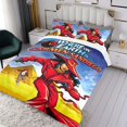 thumbnail image 3 of ¿Dónde Está Carmen Sandiego? Conjunto de sábanas temático, trío de piezas, cómodo y amigable con la piel, diseño único, regalo de decoración para el hogar para familiares, amigos y fans,140cm *210cm, 3 of 6