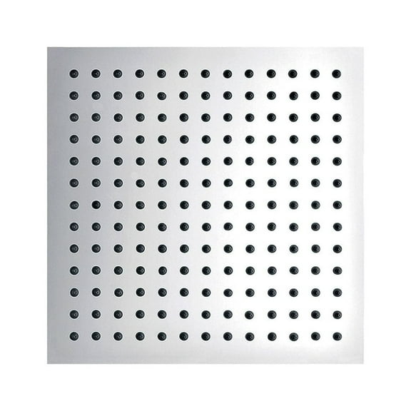 DAX Brass Square Rain Shower Head, 16", Brushed Nickel