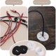thumbnail image 5 of Rubber Cable Hole Cover 12 Pcs Flexible Rubber Grommets Round Desk Cable Grommets White Cord Grommet Re Cable Gland Small For Cell Phone Cabinet Tab, 5 of 5