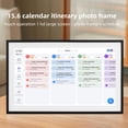 thumbnail image 4 of 15.6 "Calendario Familiar Interactivo, Planificador Digital De Pantalla Táctil HD Con Pantalla De Video De Fotos, Soporte Del Escritorio De Pared, Sincronización, 4 of 7