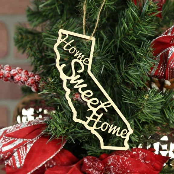 California Home Sweet Home Ornaments