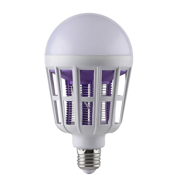 onlyliua Promoción de Temporada Bombilla E27 de 9 W, Lámpara Led 2 y 1 para Matar Mosquitos, Mata Insectos y Moscas, para Interiores y Exteriores