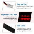 thumbnail image 4 of Luz de freno LED de tercera Unique Bargains para Ford para Mustang 1999-2004 No. 1R3Z13A613AB Rojo 3ª lámpara de freno de alto montaje ABS impermeable luz de freno de alto nivel central trasera 1 Pcs, 4 of 7