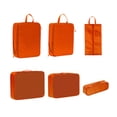 thumbnail image 2 of 6 cubos de embalaje para maletas de viaje, organizadores de equipaje portátiles. naranja, 2 of 9