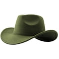 thumbnail image 4 of Wdgfv Kids Western Cowboy Hat Wide Brim with Band Wool Felt Vintage Jazz Fedora Cowgirl Hats for 3-7 Years Boys Girls 6-12 Years, 4 of 4