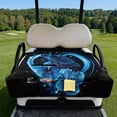 thumbnail image 2 of Pzuqiu Blue Sea Turtle Floral Quilted Golf Cart Seat Cover | 2-Person Universal Fit with 4 Pockets | Non-Slip Protective Golf Accessory, 2 of 9