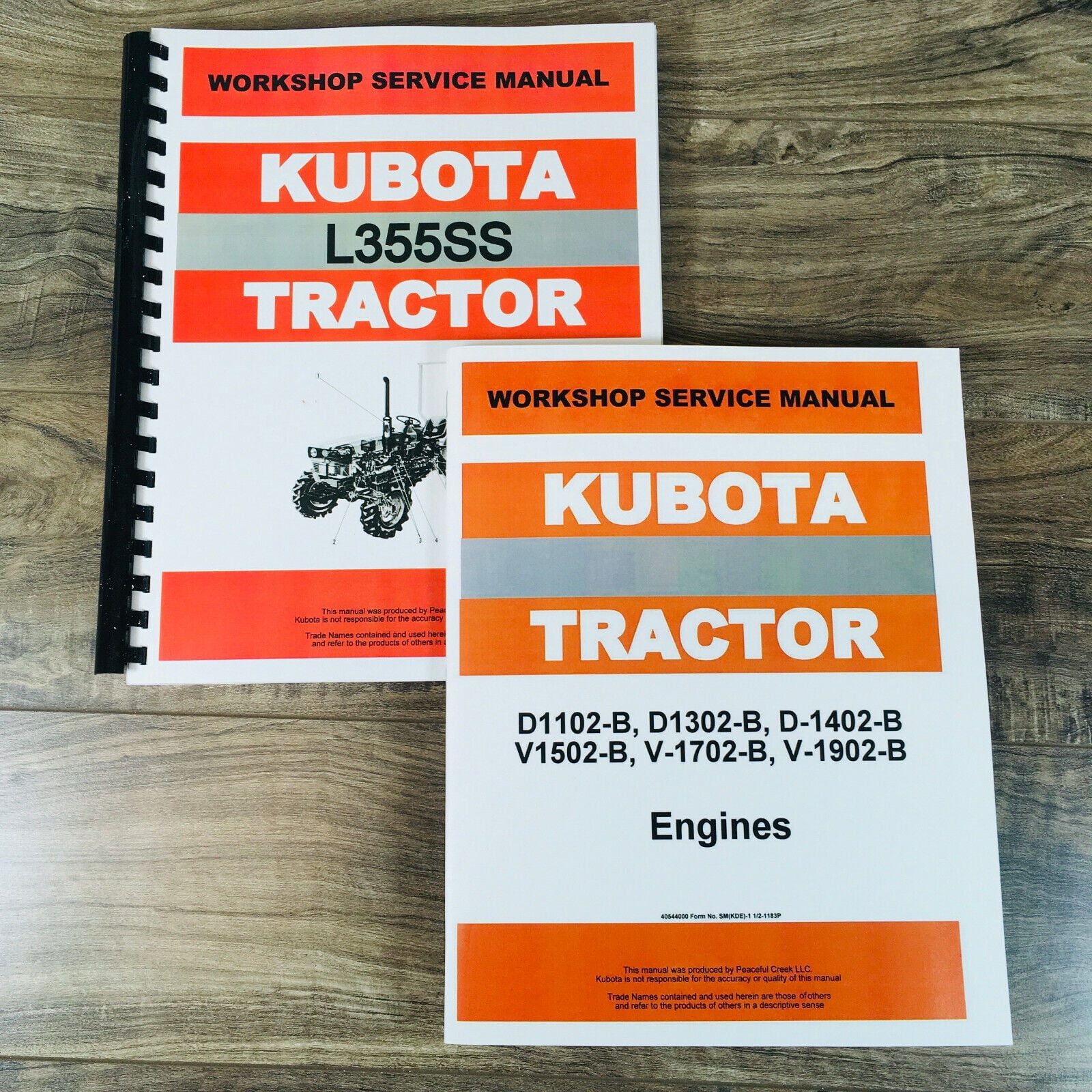 KUBOTA L355SS SHUTTLE SHIFT TRACTOR SERVICE MANUAL SET REPAIR SHOP