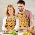 thumbnail image 5 of Leopard Print Adjustable Waterproof Apron for Adults 33x27 Inch – Cooking Apron with 2 Large Pockets, Durable Polyester Bib for Kitchen, Baking, BBQ, and Home Use, 5 of 6